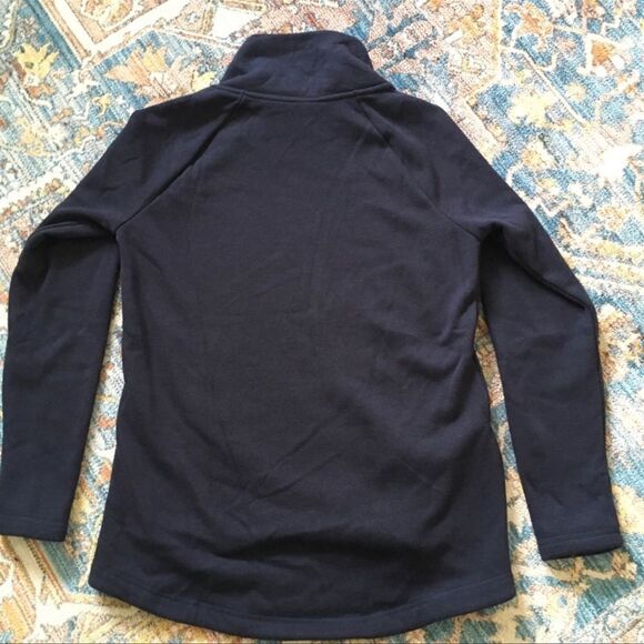 Athleta Cozy Karma Asym Pullover Navy SP Petite - Picture 3 of 6